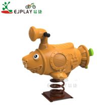 Fish Shape Plastic Spring Toy Riders for Kids