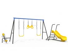 Slide Swing Seesaw Multi Element Swing Combination For Many Children